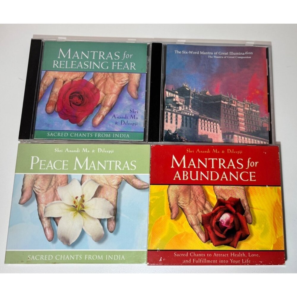Shri Anandi Ma & Dileepji Sacred Chant CDs Lot of 4